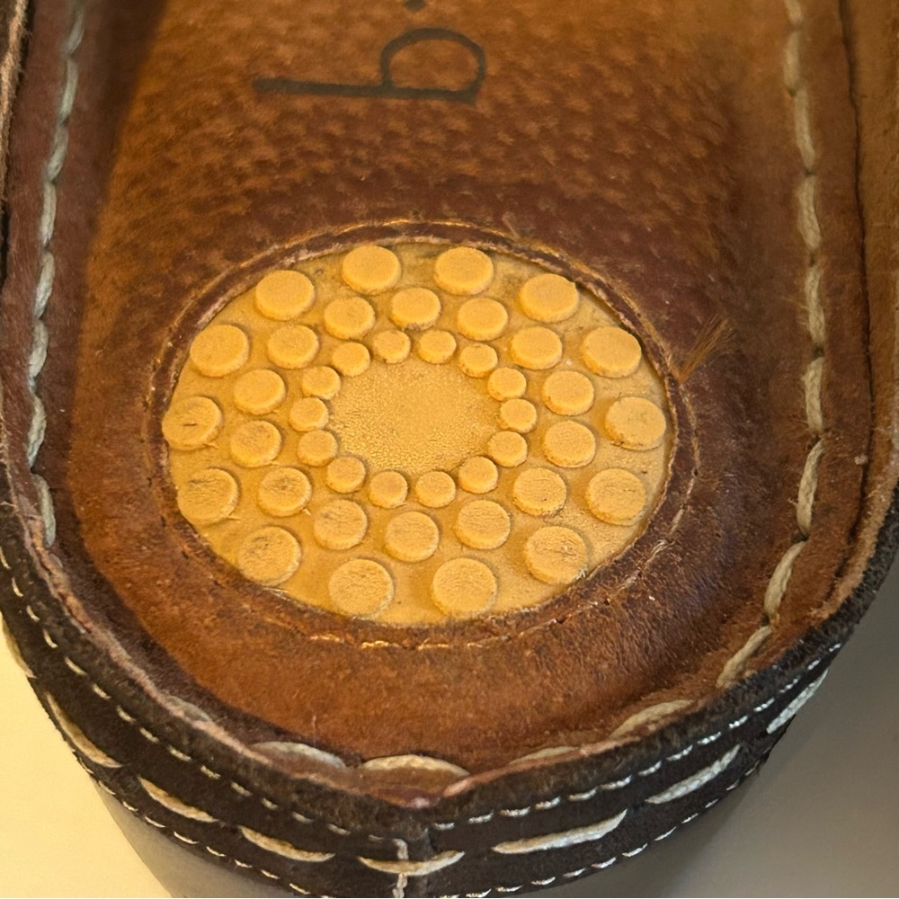 Born concept b.o.c Kallie brown genuine leather wedge sandals comfort size 8 - Picture 10 of 13